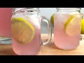 DELICIOUS PINK LEMONADE | How To Make A Pink Lemonade