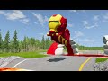 Giant MOUTH & RAINBOW & LAVA Pits VS Lightning McQueen - BeamNG.drive | Compilation - Part 3