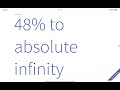 Numbers 0 to absolute infinity