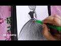 How to draw a fashion girl style drawing easy step by step //#drawing #youtubevideo #trending