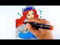 Adorable Mermaid Coloring Page/mermaid coloring Book/mermaid drawing/painting/coloring
