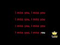 blink-182 - I Miss You (Karaoke Version)