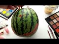 ASMR Makeup on Watermelon🍉 (No talking)