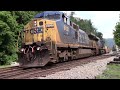 CSX Trains with a GP30 in Coal Country West Virginia