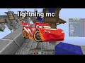 Minecraft Bedwars with a person