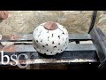 Woodturning :a bowl made  from slices of wood 😳