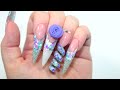 🦄 UNICORN SPIRAL ACRYLIC NAILS 🦄