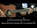 Fall For You - Secondhand Serenade | EASY Guitar Tutorial - Chords / Lyrics - Guitar Lessons