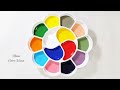 Flag mixing color recipe(part-2)🇿🇦🇮🇳🇵🇭🇧🇷 | Asmr art | Acrylic paint mixing tutorial