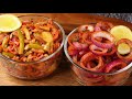 laccha salad recipe - 2 ways dhaba style | onion laccha pyaz salad recipe hotel style | onion salad