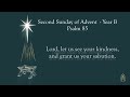Psalm 85 - Second Sunday of Advent - Year B