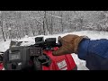 It will plow: Honda Rancher 420 Plowing Heavy Snow
