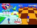 SONIC ORIGINS VS SONIC MANIA Comparison - Sonic The Hedgehog ACT 1 Graphics Comparison