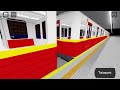Riding the M1 and M2 lines from Młynów to Plac Wilsona in Roblox.