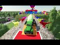 TRANSPORTING EXCAVATOR, AMBULANCE, MIXER TRUCK & COLORED TRUCK - FS 22 #part1