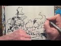 Timelapse - Quick freestyle in BLACK INK ONLY in the graffiti blackbnook