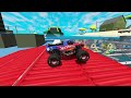 Monster Jam INSANE High Speed Jumps and Crashes New Map #3 | BeamNG Drive