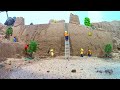 LEGO DAM BREACH AND HUGE SAND CASTLE