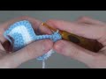 How to crochet a Diagonal Chevron pencil case Part 1