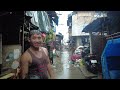 Heavy Rain at HappyLand Slum in the Philippines