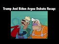 Trump And Biden Arguing Debate Meme