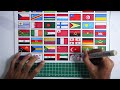 Drawing 56 National flags, is there a flag of your country?