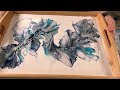375. My BEST Fluid Art Serving Tray! Acrylic Painting  #acrylicpainting