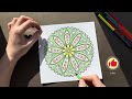 Multicolored Mandala Art | Process Video | Art Therapy