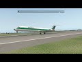 (READ DESCRIPTION) First landing in X-plane 11 (with joystick and throttle)