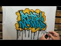Airbrush graffiti name design