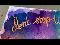 Easy and FUN Watercolor Word Art Tutorial - Paint With Me