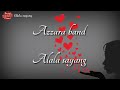 Alala sayang - azara band. Lirik video