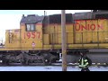 Locomotive Ops and diesel fuel delivery at Denver North yard (2/18/24)