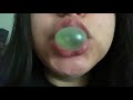 ASMR~ Gum Chewing & Loud Popping Sounds | Fake Nails Tapping (Requested)