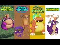 My Singing Monsters, Lost Landscapes, Monster Exolorers, Fanmade Play Your Part Redesign Comparisons