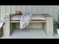 HOW TO DIY Rendered Block Bench