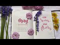 May bullet journal setup 🌺🌸🌼 // pressed flower journal | studycloud