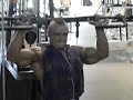 Cody Lewis trains shoulders