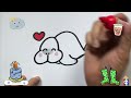 How To Draw a Cute Seal | рисунок печати для детей | Bolalar uchun muhr rasm chizish