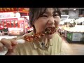 Mukbang | Street foods of Uijeongbu Jeil Market! Tteokbokki, Skewer, various side dishes.