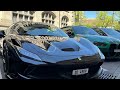 Car spotting in Zürich Lamborghini and Ferrari day