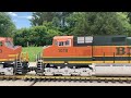 Home G-Scale Train Run With 6 - Dash 9's Pulling 22 Long Mixed Freight Cars 5-27-24