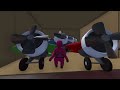 SQUID GAME PLAYER AND GUARD CELEBRATING CHRISTMAS in HUMAN FALL FLAT