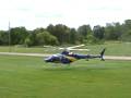 Uof M Survival flight helicopter taking off