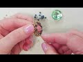 Herringbone Crystal Rivoli Bezel - DIY Jewelry Making Tutorial by PotomacBeads