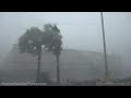 Hurricane Ian eye wall ripping apart buildings with high winds in Port Charlotte, FL