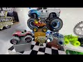 Toy Diecast Monster Truck Racing Tournament | Christmas Edition | MonsterJam SANTA & REINDEER 🆚 ICE