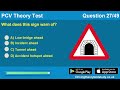 DVSA Bus and Coach PCV Licence Theory Test  and Answers - Vehicle Weights & Dimensions 2024