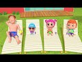 Play Nice at the Pool | Baby John's Healthy Habits Song | Little Angel And Friends Kid Songs