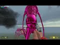 NEW PINK MONSTER | MEGAHORN, TRAINEATER, TRIPLE HOUSE, LIGHTHOUSE, CAR EATER in Garry's Mod!